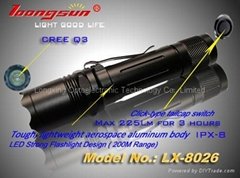 "Loongsun" Brand LED Strong flashlight series-8026