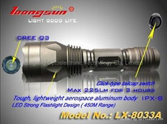 "Loongsun" Brand Long-range flashlight-8033A