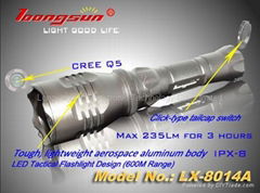 "Loongsun" Brand LED Tactical Flashlight-8010