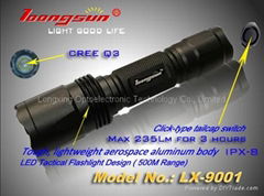 "loongsun" Brand LED tactical Flashlight-9001