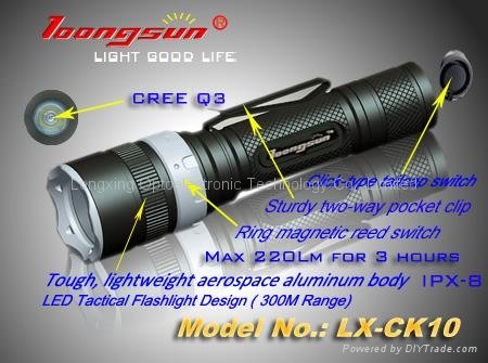 "Loongsun" Brand Tactical flashlight-CK10