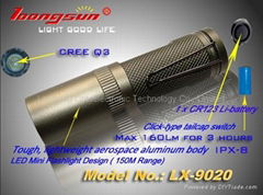 "Loongsun" Brand LED Mini flashlight-9020