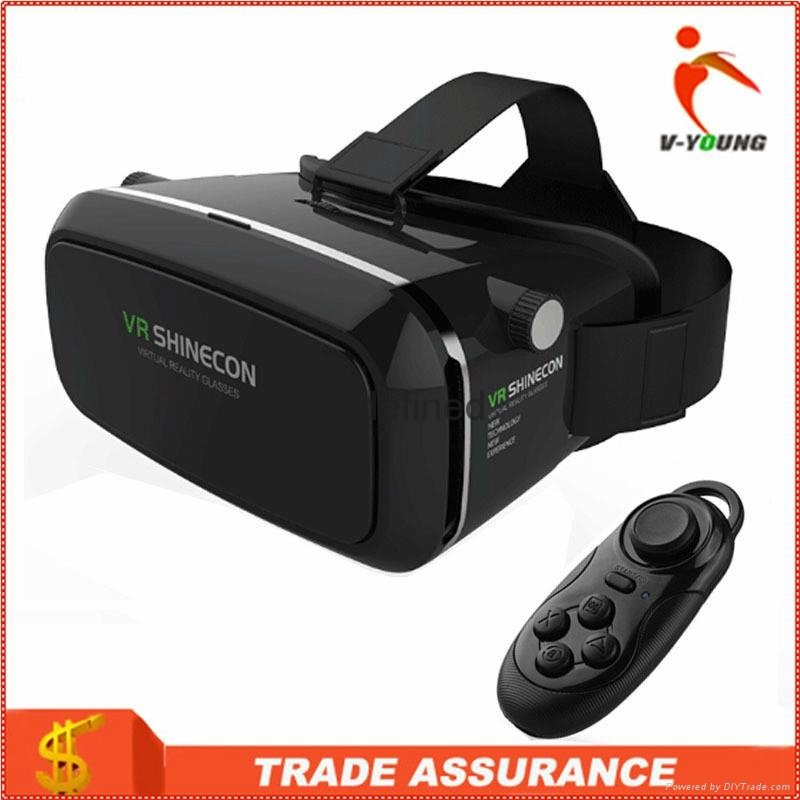 Bluetooth Remote Controller Shinecon 3D Gear VR Glasses Virtual Reality headset 3