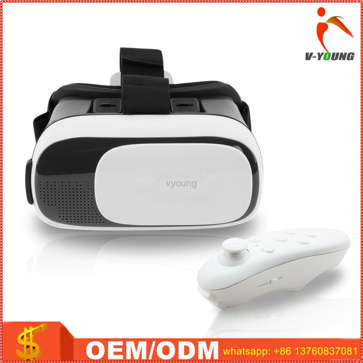 Wholesale VIrtual Reality 3D Glasses VR Box for Iphone and Android Phone 5