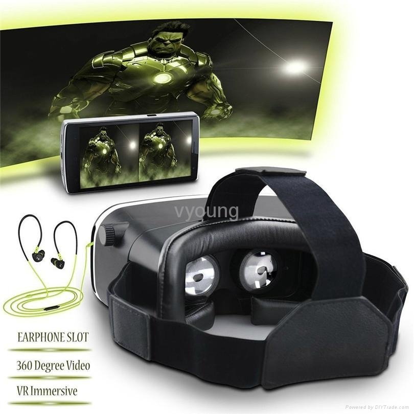 Google cardboard VR BOX 3D video Glasses with gamepad controller