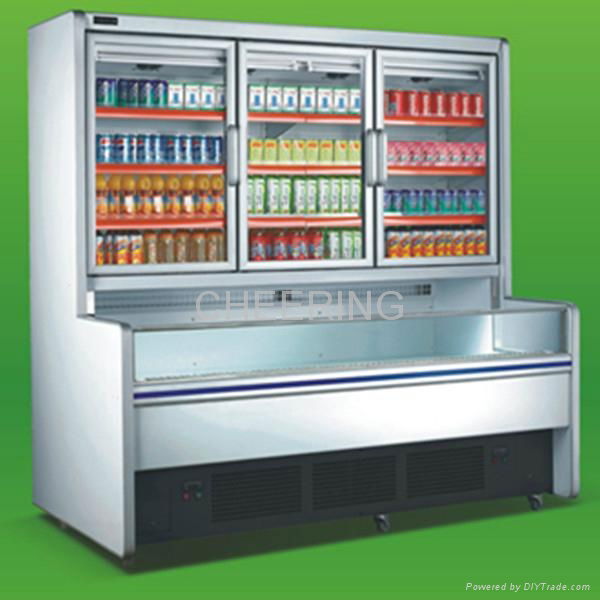 supermarket  wind screen cabinet 2