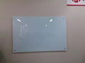 Tempered baking varnish magnetic glass white board