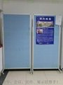 Mobile double-sided display board with support