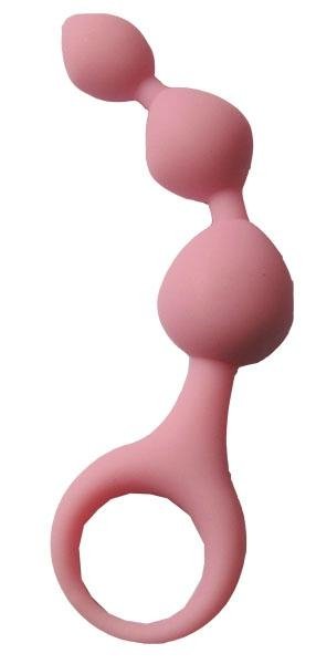  Silicone  Bead  Ring  Soft Flexible  Nontoxic Anal Sex Toy  1