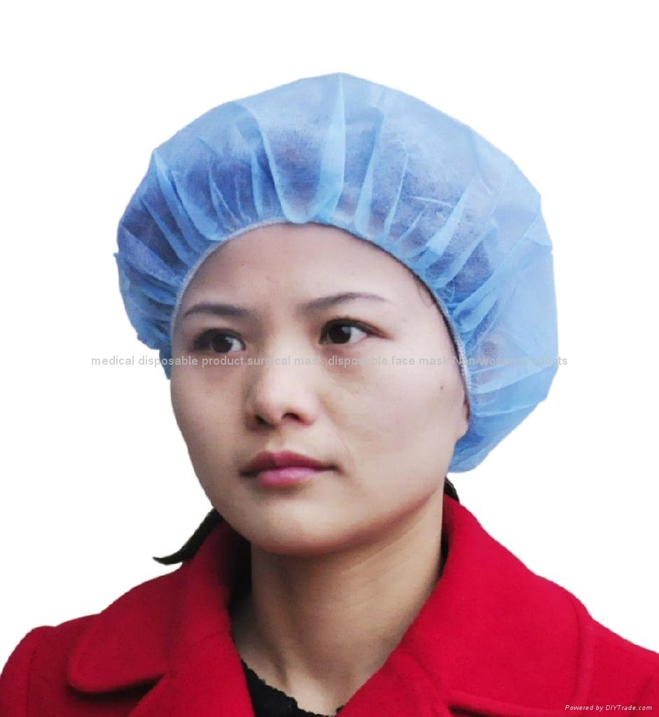 Disposable bouffant cap with low price and high quality 3
