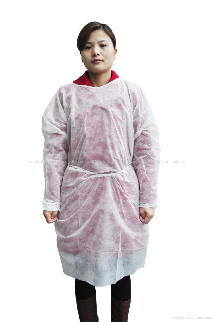 Disposable Non woven isolation gown with cheap price high quality 3