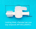 Locking Male  +Female Luer one way