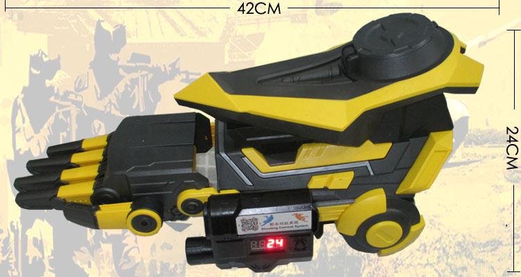 600ft Laser Tag Yellow Robot Arm Professional Battle Gun  Lazer Combat System 2