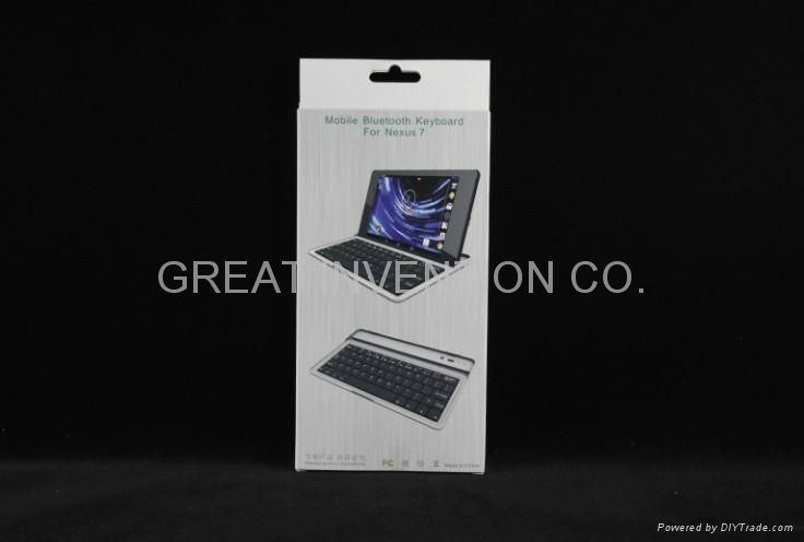 Aluminum Mobile Bluetooth Keyboard Case For Google Nexus 7 FHD 2ND GEN NEXUS7 II 4