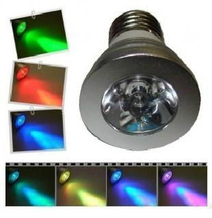 E27 3w RGB led spotlight 3