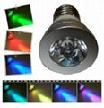 E27 3w RGB led spotlight 3