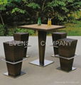 bar set, outdoor furniture, rattan furniture 1