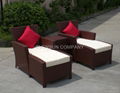 Outdoor rattan Lounge sunbed  1