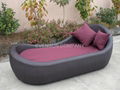 Outdoor rattan Lounge sunbed  1