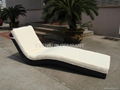 Outdoor rattan Lounge sunbed  1