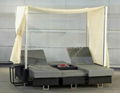 Outdoor rattan Lounge sunbed  1