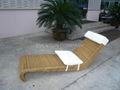 Outdoor rattan Lounge sunbed