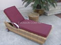 Outdoor rattan Lounge sunbed