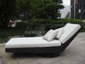 Outdoor rattan Lounge sunbed