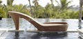 Outdoor rattan Lounge sunbed