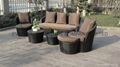 2015 outdoor sofa chair with ottoman 3