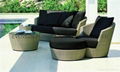 2015 outdoor sofa chair with ottoman