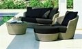 2015 outdoor sofa chair with ottoman