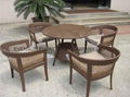 rattan dining table set