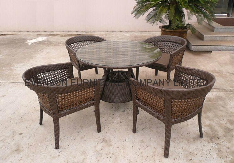 rattan dining table set ESR7304 EVENSUN (China Trading Company