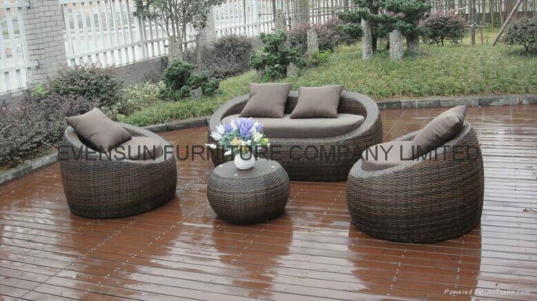 New Design Garden Wicker/ Rattan Sofa Set 2