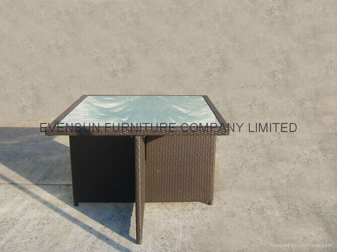 spacesaving rattan dining set ESR7251 EVENSUN (China Trading