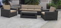 2017 morden rattan balcony sofa set