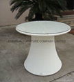 White Luxury Rattan Dining Set 3