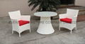 Balcony rattan table and chair