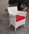 Balcony rattan table and chair