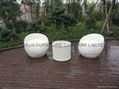 white rattan outdoor furniture