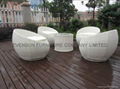 white rattan outdoor furniture