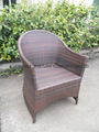 White Color Rattan Chair