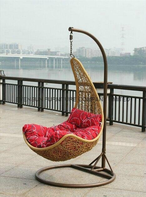 Indoor Outdoor Rattan Hanging Chair 2