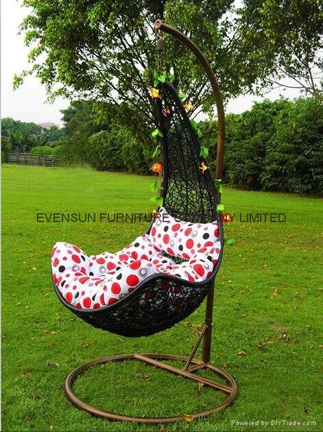 Indoor Outdoor Rattan Hanging Chair 5