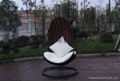 Rattan hanging chair with stand