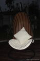 Rattan hanging chair with stand