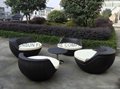 Rattan egg garden furniture 5