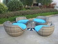 Rattan egg garden furniture 2