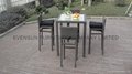 Hot sale bar furniture rattan bar chair with table 2
